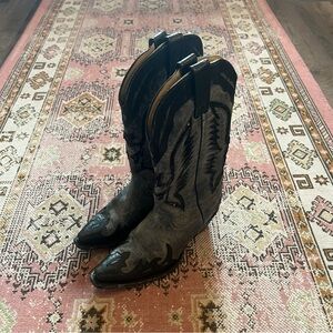 Corral Black and Gray Heeled Boots